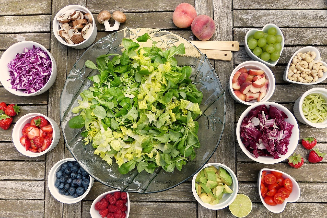 ingrédients pour composer une salade fraiche